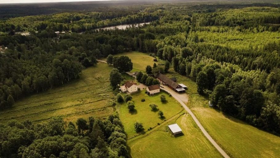 Översikt av markerna på Toftahult gård.